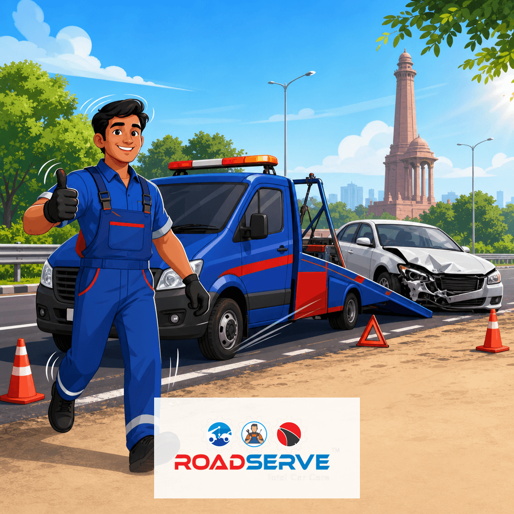 Accident Car Towing in North Delhi