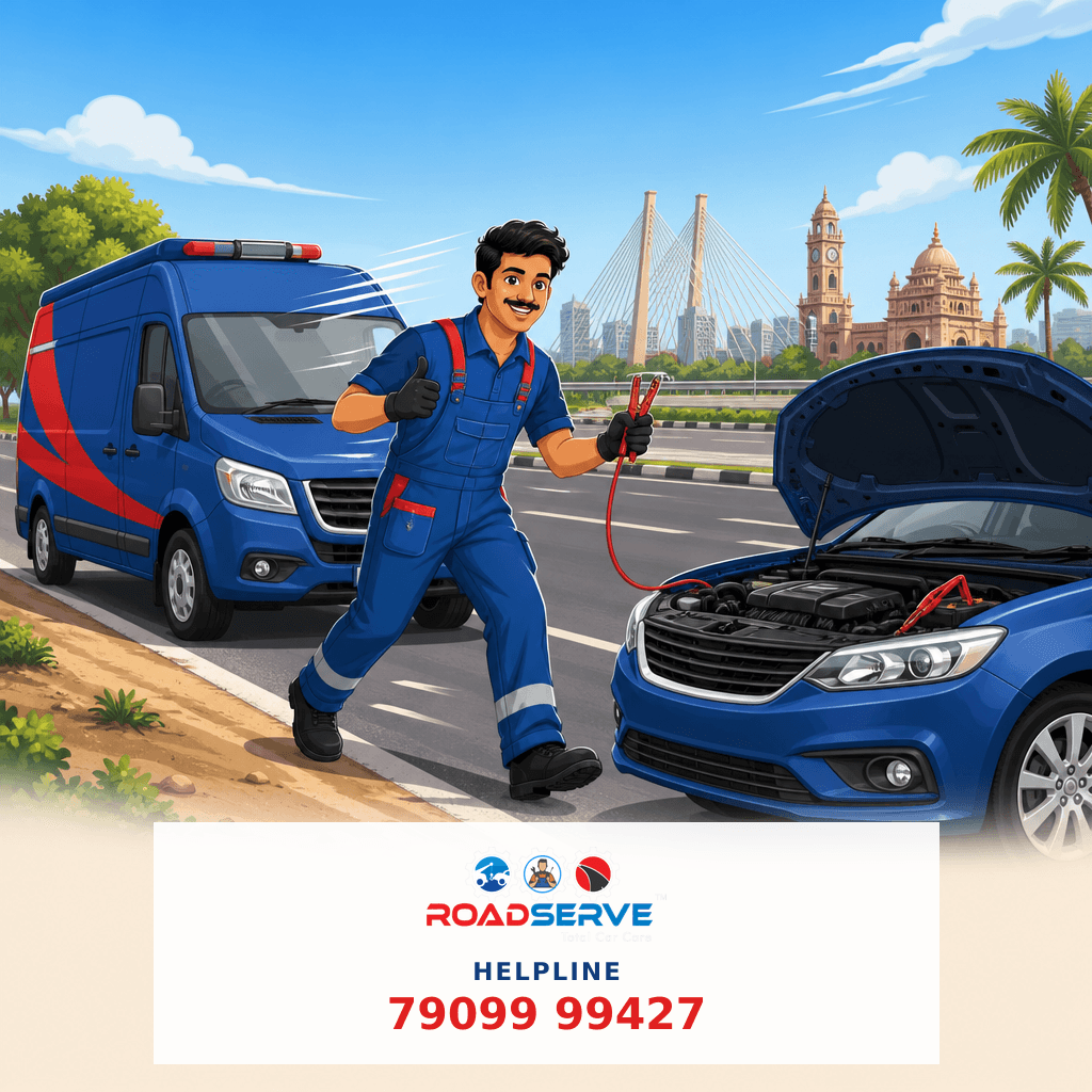 24x7 Battery Jump Start Service in Surat