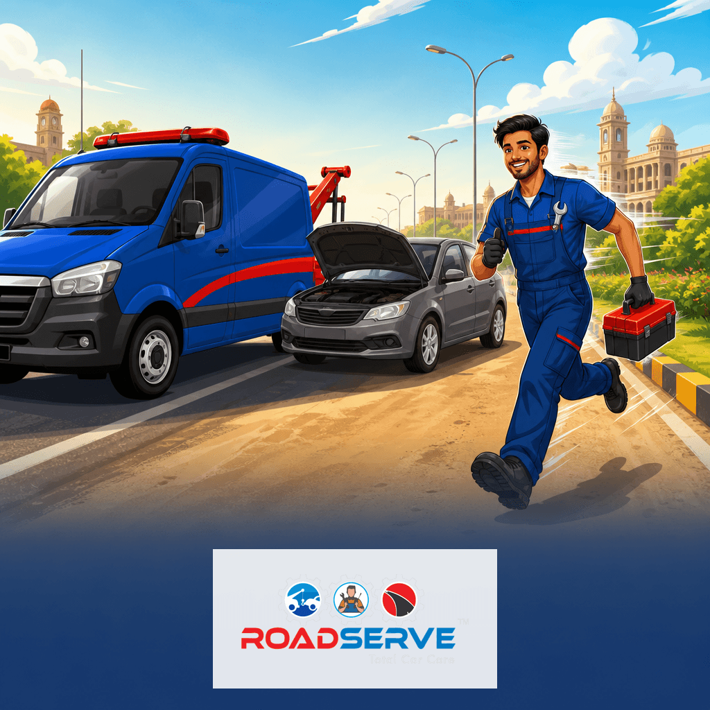 Car Breakdown Towing on Rajkot University Road