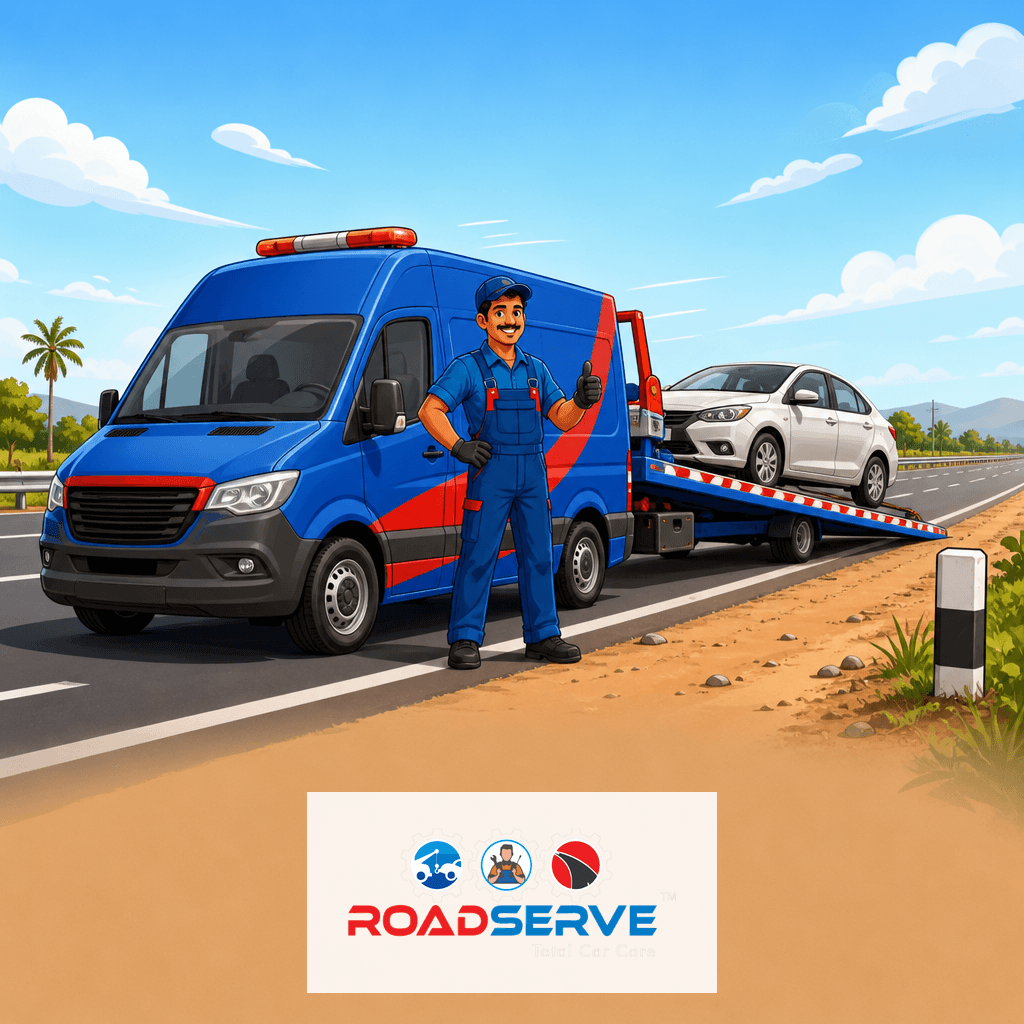 Efficient Car Towing on NH27 Rajkot Highway