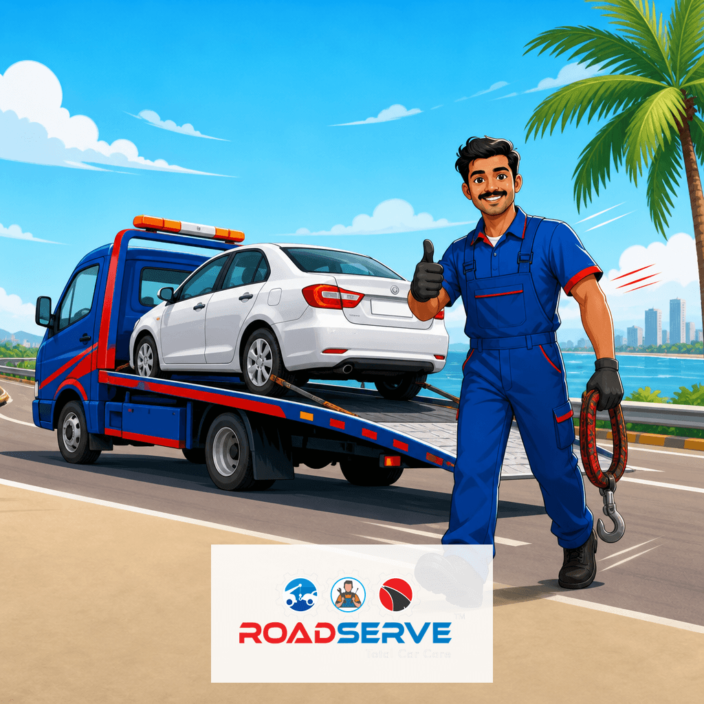 Reliable Car Towing on Palm Beach Road, Navi Mumbai