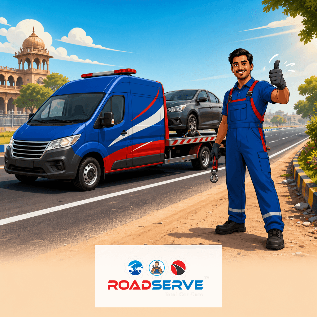Efficient Car Towing Service: Rajkot Race Course