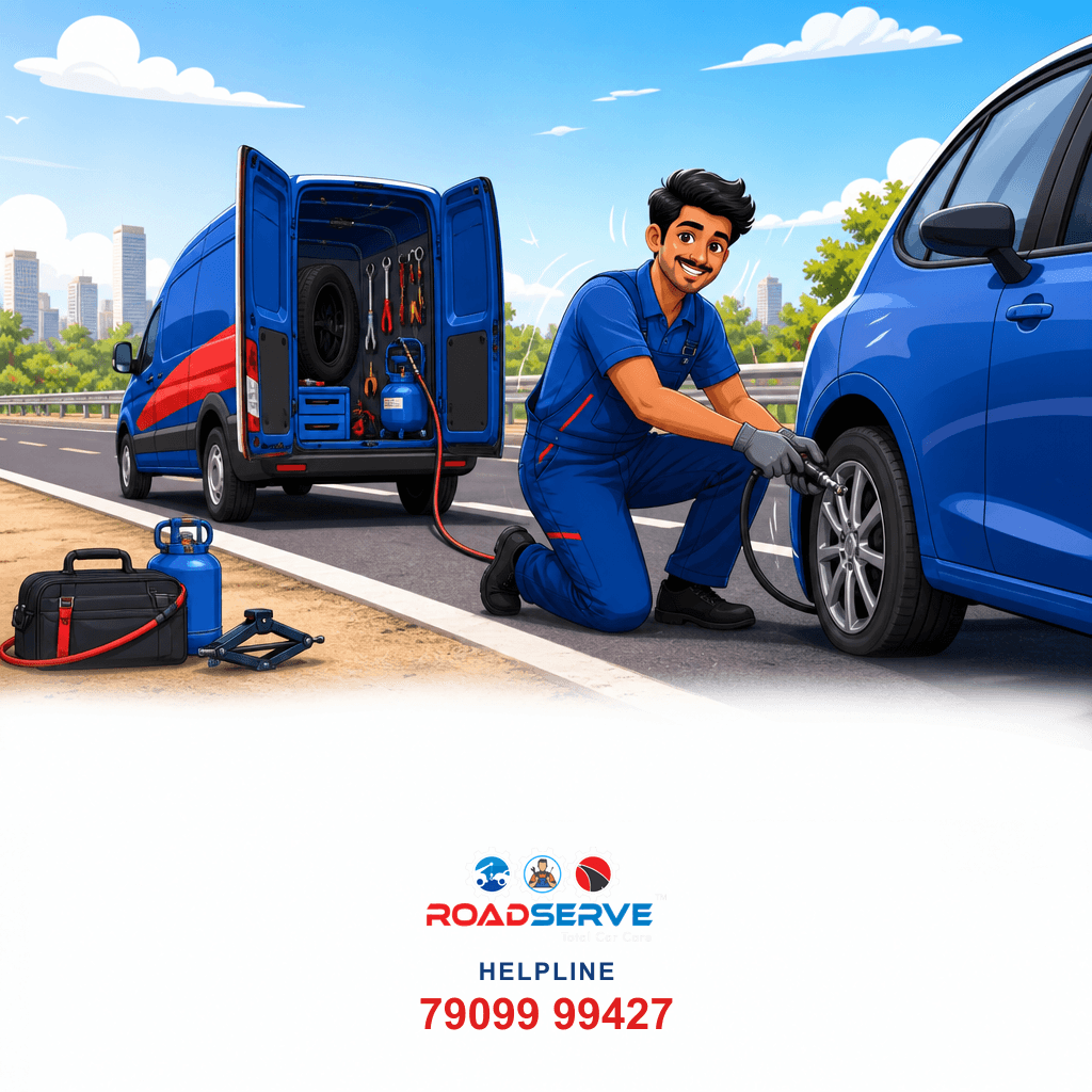 Doorstep Puncture Repair in Noida: Quick Fix