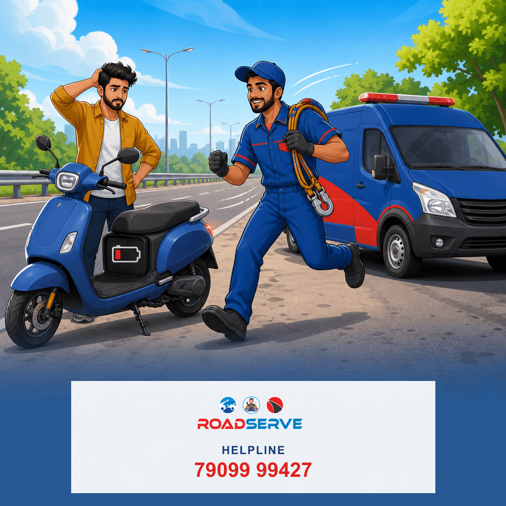 Electric Scooter Battery Dead? Get Towing Help in India