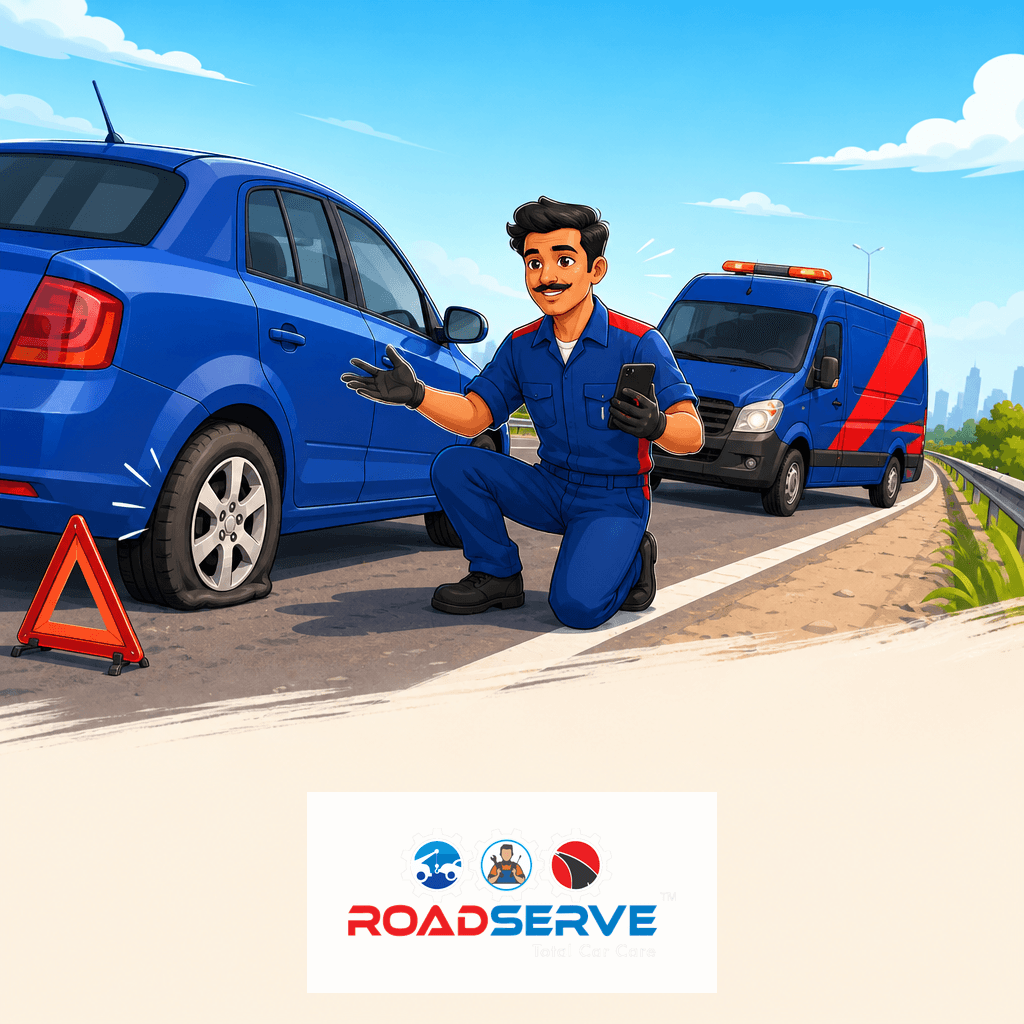 Flat Tyre on Highway: No Spare Wheel? Here's What to Do