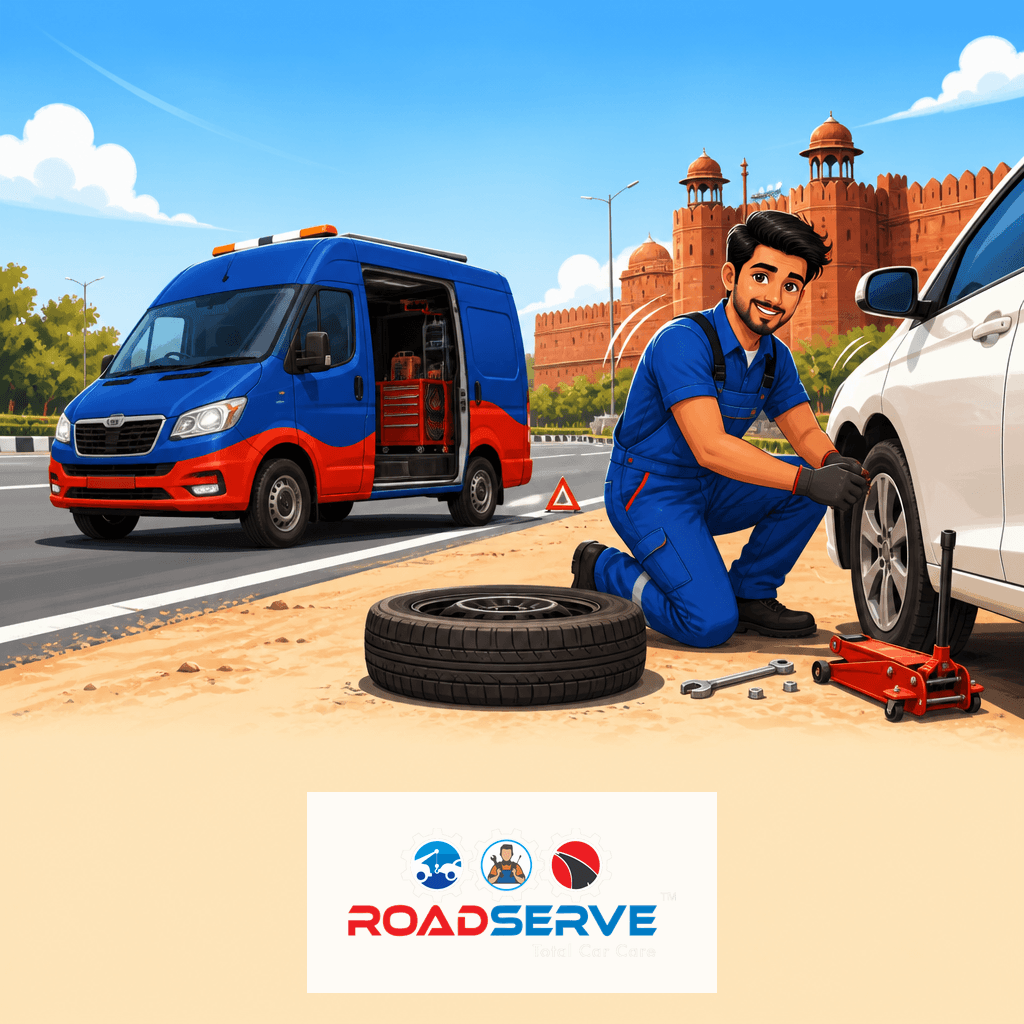 Flat Tyre Repair in Agra: Quick Help Near You