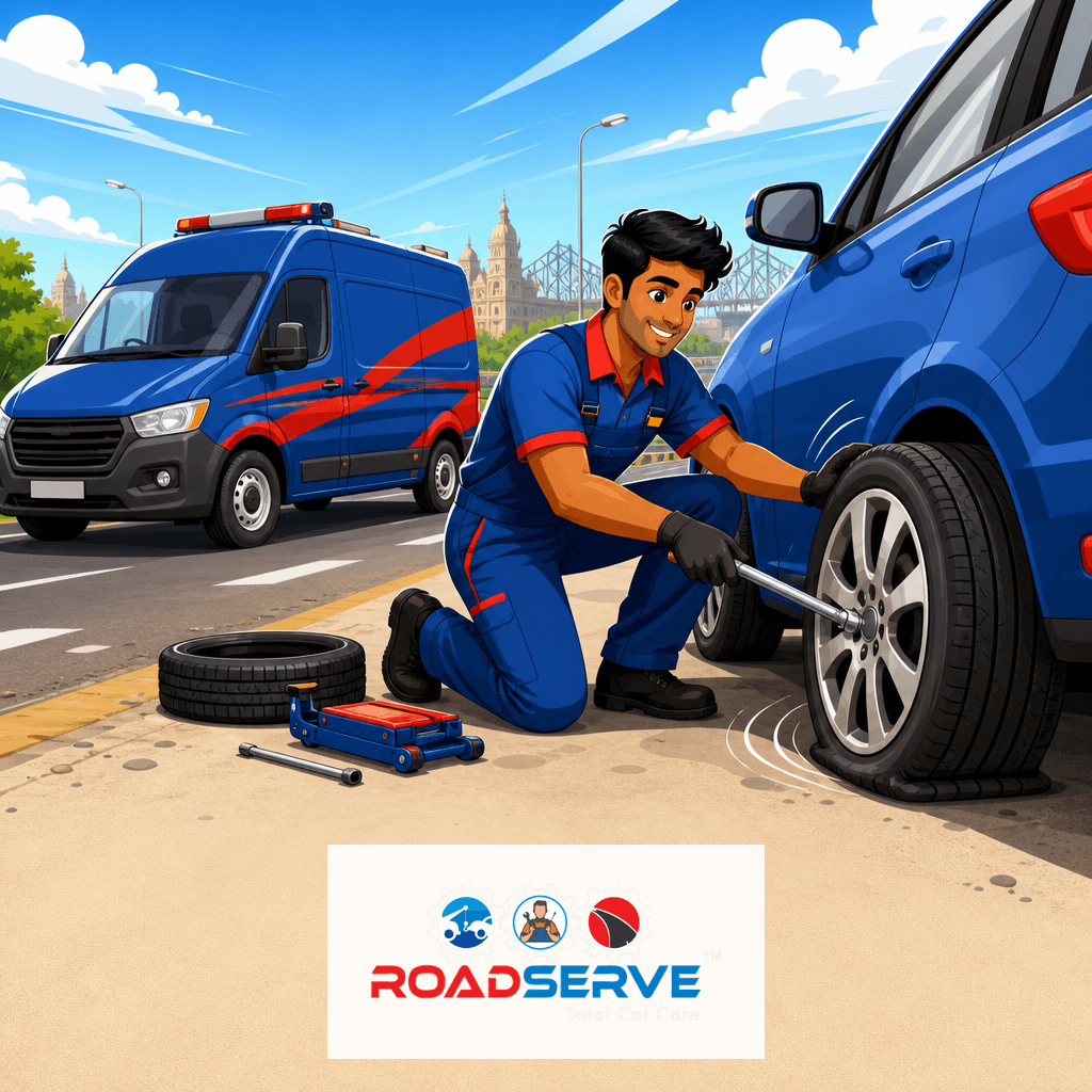 Flat Tyre Repair Service in Kolkata: Quick Help Nearby