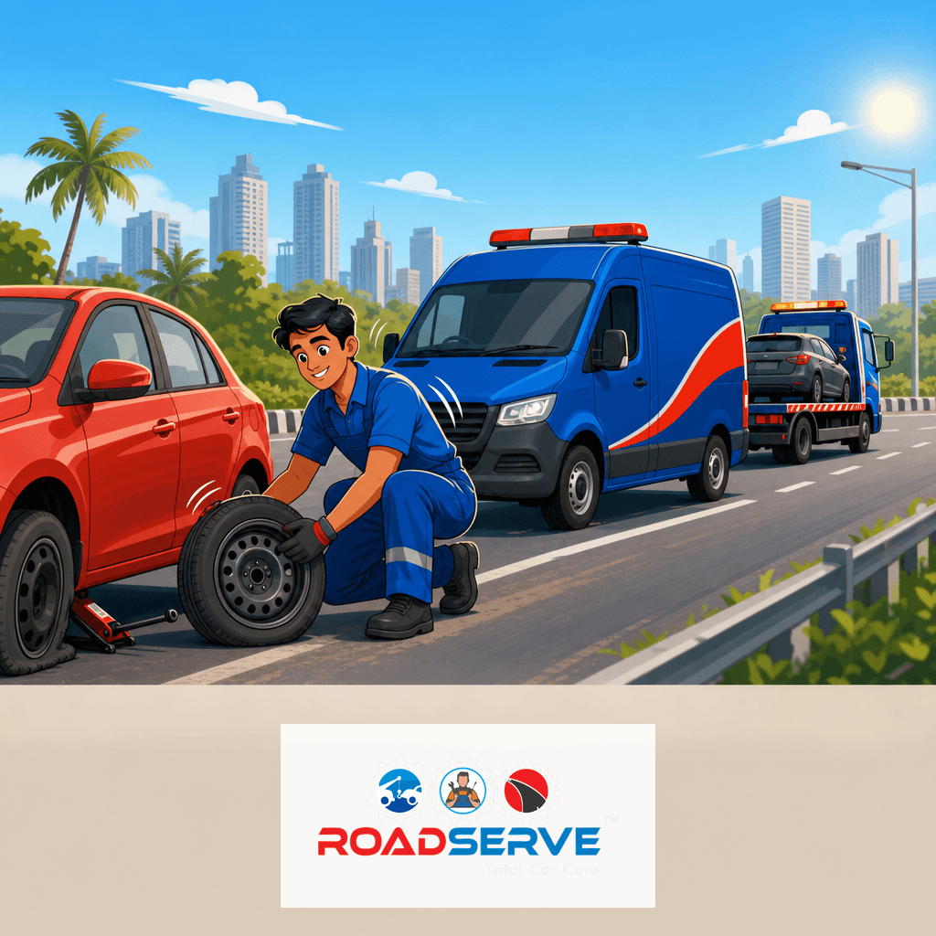 Flat Tyre & Towing Help in Andheri East Mumbai