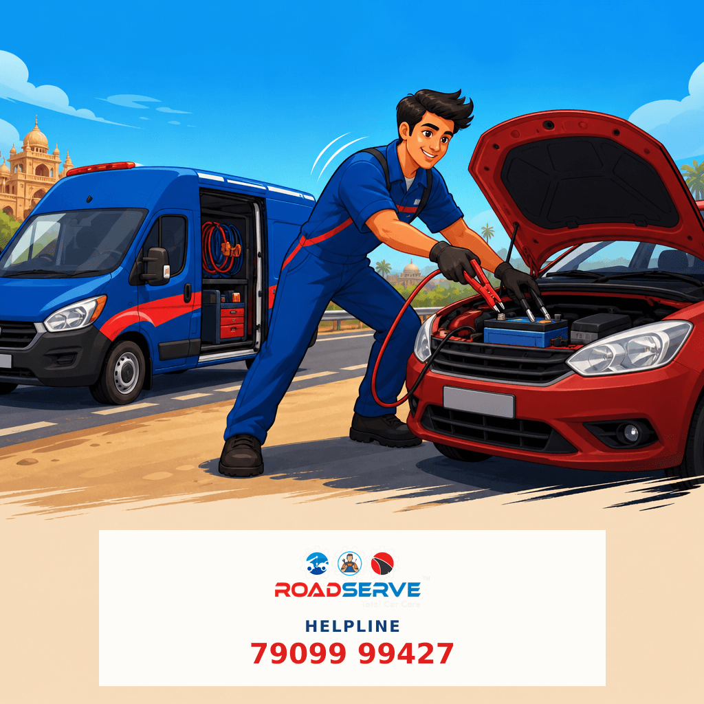 Jump Start Car Battery on Gondal Road, Rajkot