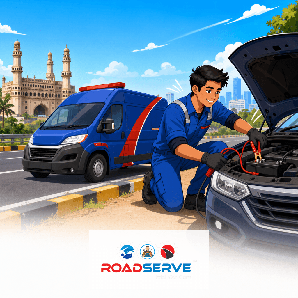 Jump Start Car Battery in Hyderabad: 24/7 Assistance
