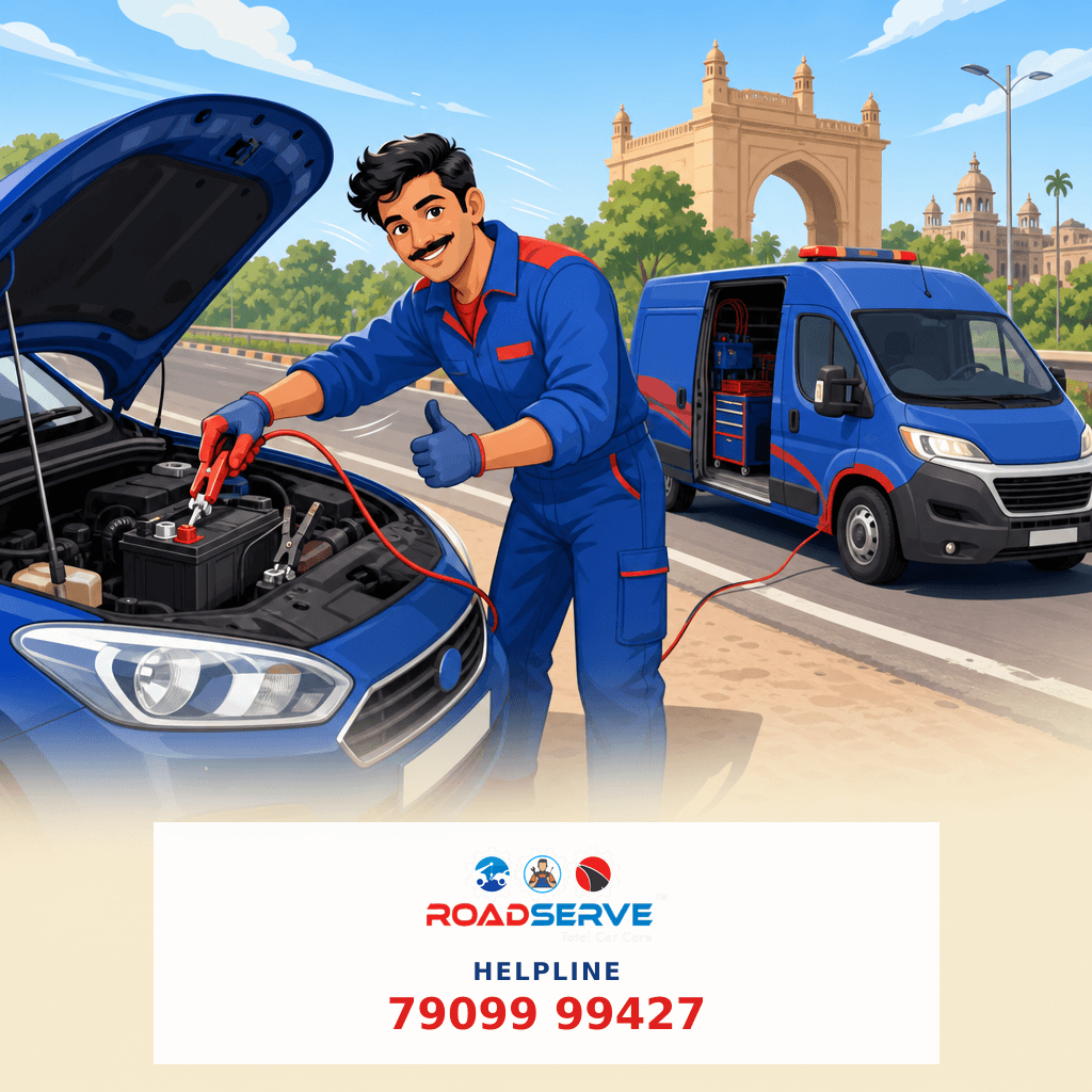 Jump Start Car Battery in Race Course, Rajkot: Fast Help