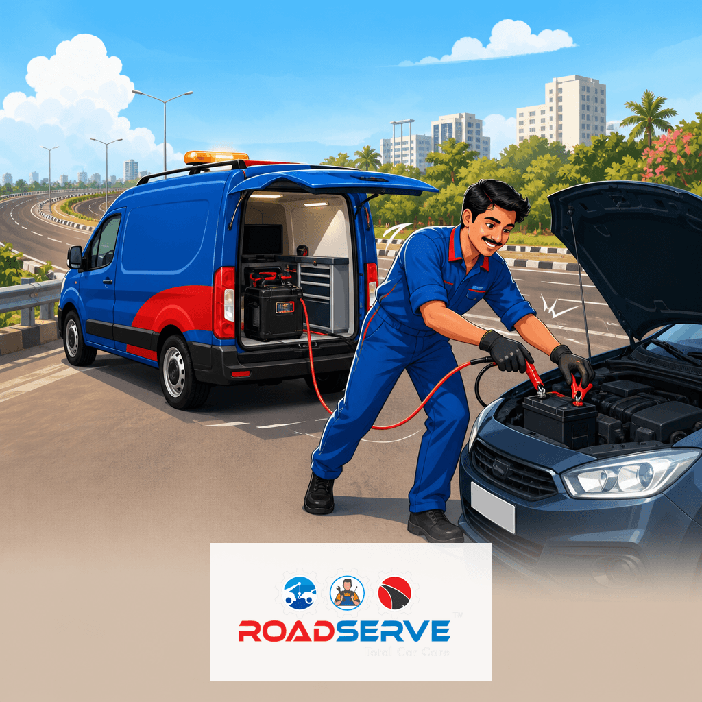 Jump Start Service on 150 Feet Ring Road, Rajkot
