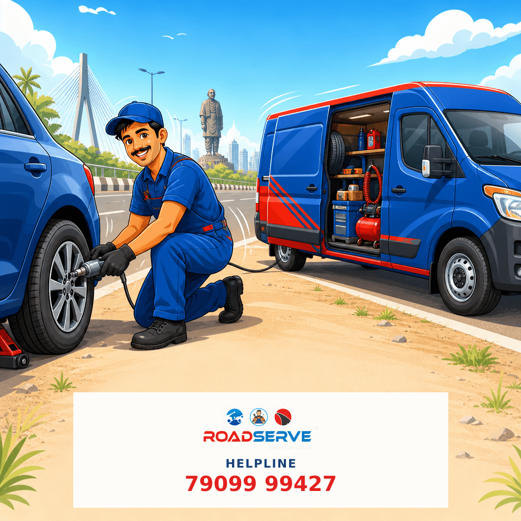 Get Instant Online Puncture Service in Surat
