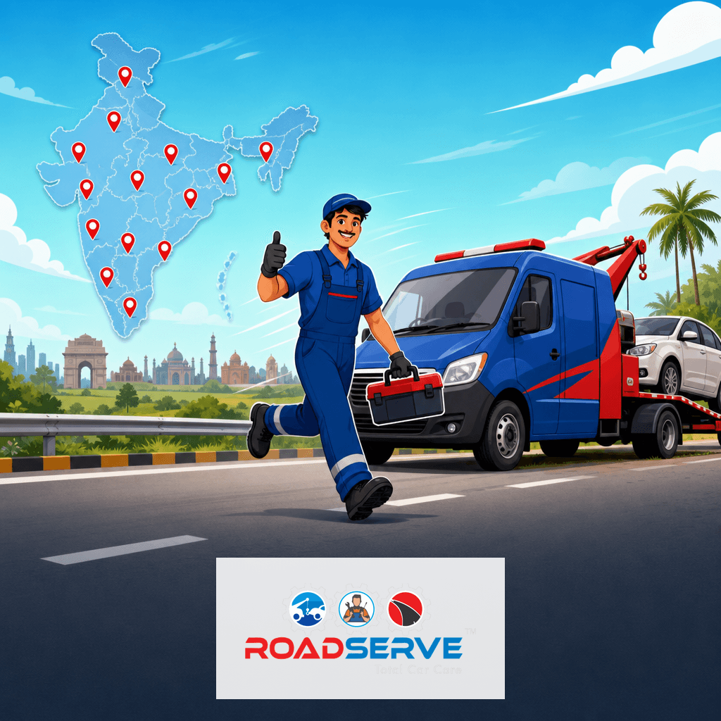 RoadServe Towing: Available Cities in India