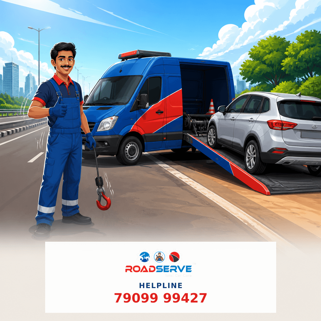 Efficient Towing on SG Highway Ahmedabad